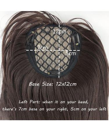 35cm Free Part Silk Base Head Forehead Wiglet with Bangs - Light Brown - Buy Online on GoSupps.com