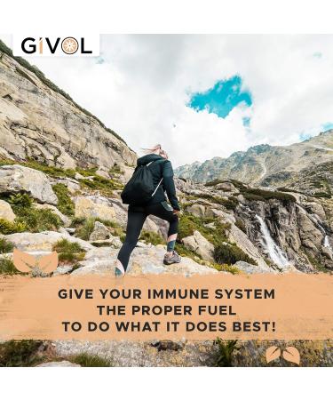 GIVOL Organic Raw Vitamin C Mist - Extra Strength L-Ascorbic Acid Liquid Extract for Kids & Adults - Immune Boost - Vegan - Easy Absorption - Orange/Strawberry Flavor - Non-GMO - 2 oz - Buy Online on GoSupps.com