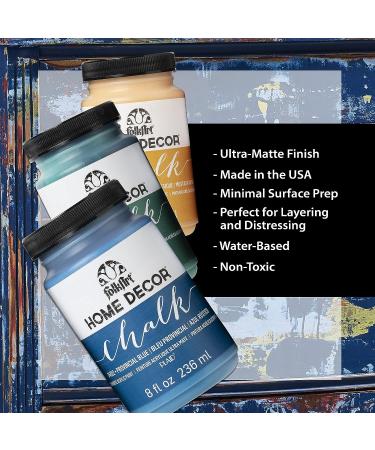 FolkArt Home Decor Chalk Paint 8oz in Cottage White - Furniture & Craft Acrylic Paint - Buy Online on GoSupps.com