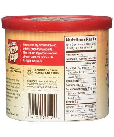 Saco Foods Buttermilk Powder Blend - Cultured 12 oz | Baking & Cooking Essential - Buy Online on GoSupps.com