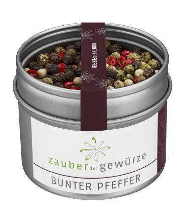 Magic of the spices of colorful pepper entirely-ideal for the pepper mill aromatic black white green and pink peppercorns lace quality in a re-lockable aroma can 55 g