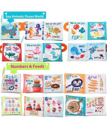 First Soft Cloth Crinkle Books for Babies Infants Toddlers Baby Books 0-6 Months Infant Baby Toys 6 to 12 Months 1 2 3 Years Old Baby Girl Boy Shower Gifts Set  Early Learning Education Sensory Toys - Buy Online on GoSupps.com