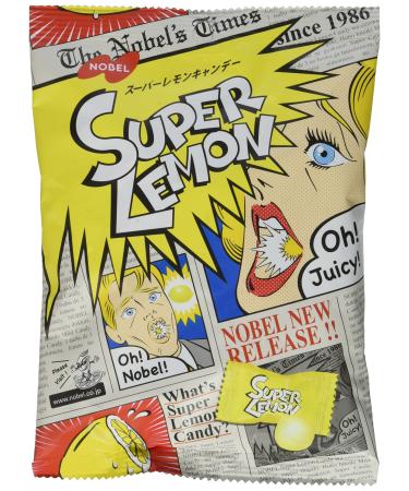 Japanese Extreme Super Sour Lemon Flavored 3 Layered Intense Candy Challenge 1 Count (Pack of 1)