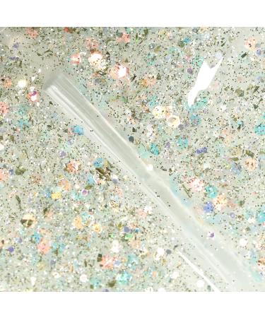 Bluesky Glitter No Wipe Top Coat GTC08 10ml | Confetti Cannon | UV LED Lamp Cure - Buy Online on GoSupps.com