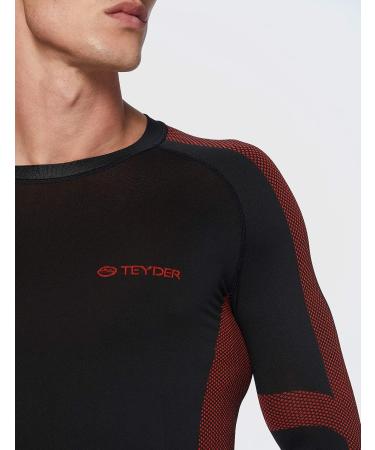 Teyder 311TR-08-XLX Unisex Thermal T-Shirt | XLX Black/Red - International Shipping Available! - Buy Online on GoSupps.com