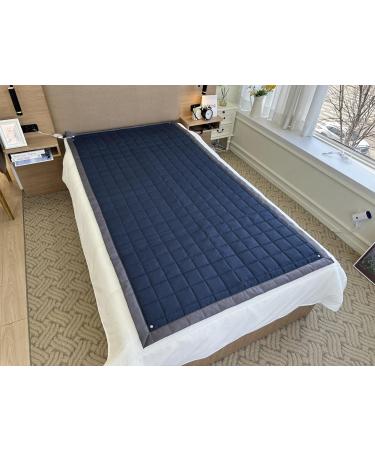 Grounding Queen Mat-Stainless Steel Fabric 59x79 inch (Navy)