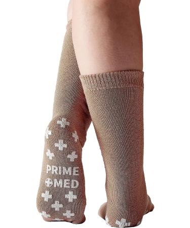 PrimeMed Adult Ankle-Length Slipper Socks - Tan XXL (6 Pairs) - Buy Online on GoSupps.com