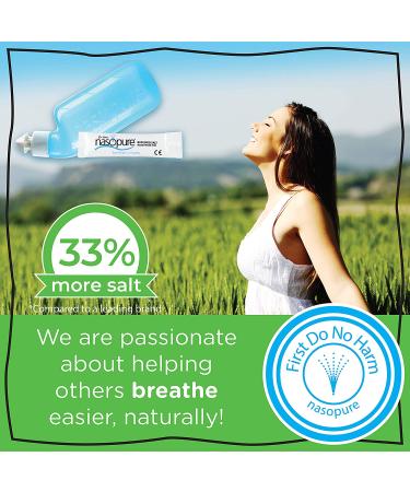 Nasopure Nasal Wash Refill Kit - Sinus Relief & Allergy Relief with 20 Salt Packets - Buy Online on GoSupps.com
