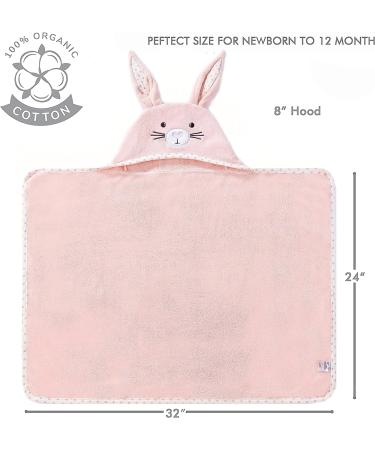 TBEZY Baby Hooded Towel | Ultra Soft Thick Cotton Bath Towel for Newborn (Bunny) Rabbit Design - Buy Online on GoSupps.com