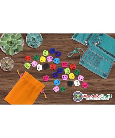 Mandala Crafts Cord Lock Fastener for Drawstrings & Shoelaces - 20 PCs White 0.85 Inch - Buy Online on GoSupps.com