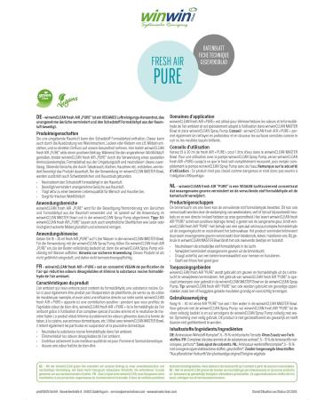 FRESH AIR Vegans - Pure Air Purification Concentrate 500ml | Vegan & Natural | No Artificial Colors | EUR 55.80/L - Buy Online on GoSupps.com