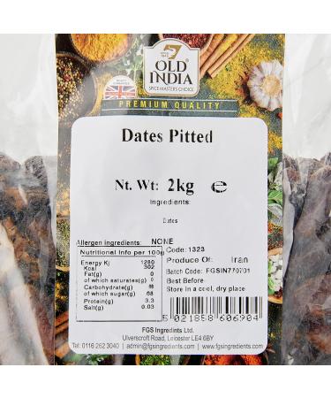 Old India Dates Pitted 2kg - Premium Quality Dried Dates - Buy Online Now! - Buy Online on GoSupps.com