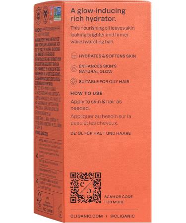 Cliganic Organic Sea Buckthorn Oil 100% Pure - for Skin & Face Cold Pressed (Pack of 2) - Buy Online on GoSupps.com