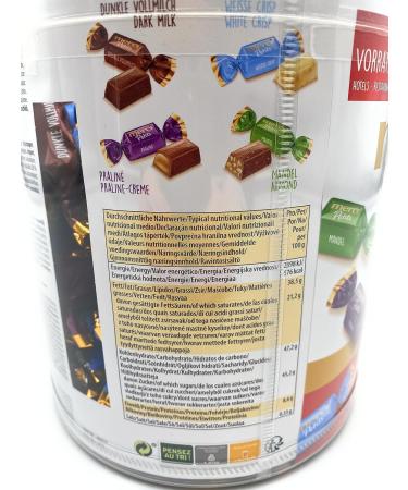  Storck Storck Merci Petits Chocolate Collection I 2 x 1000g I Round Boxes I Individually Wrapped Chocolate Specialty Mix I Finest Pralines I 2kg Large Pack - Buy Online on GoSupps.com