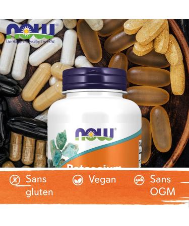Now Foods Potassium Gluconate 99mg 250 Vegan Tablets Lab Tested Gluten Free Soy Free Vegetarian  - Buy Online on GoSupps.com
