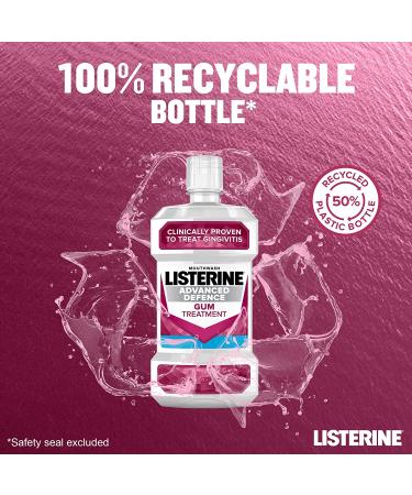 Listerine Advanced Defence Gum Treatment for Gingivitis 500ml - 16.9 Fl Oz - Pack of 1 - Buy Online on GoSupps.com