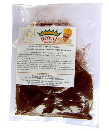 100% Pure Ground Vanilla Powder - Vanilla Pods Ground 50g | Premium Quality for Baking & Cooking - Buy Online on GoSupps.com