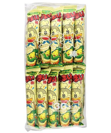 Yaokin Umaibo Corn Puff Snack - Corn Potage Flavor 30 pcs (3 Pack) - Buy Online on GoSupps.com