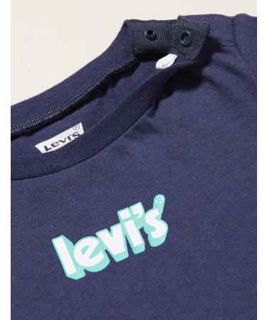 Levi's Kids Long Sleeve Cozy Tee Shirt - Baby Boys 9 Months, Naval Academy - Buy Online on GoSupps.com