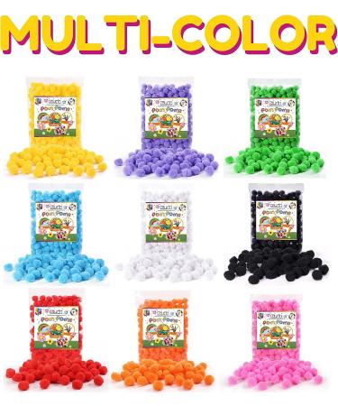 Caydo 200PCS Pink 1 Inch Pom Poms for Arts and Crafts- Mother's Day Gift Idea for Kids Creative Projects - Buy Online on GoSupps.com