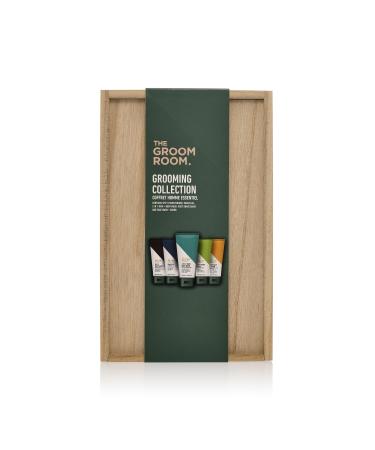 The Groom Room Mens Grooming Gift Set Collection - Premium Christmas Toiletry Set with Hair and Body Wash Face Wash and Scrub Shaving Gel Moisturizer and Shave Balm
