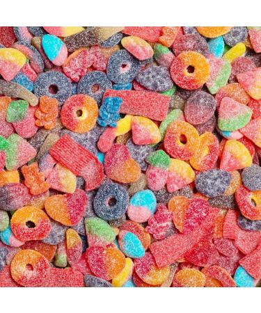 Sweet Sixteen Sweet and Sour Candy Classic Mix of Sour-Coated Gummies 6 packs x 400g Peanut & Nut-Free Candies Soft Chewy and Always Fresh - Buy Online on GoSupps.com