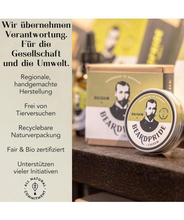 BeardPride Bartbalm - Original Beard Balm for Men | Natural Shea Butter & Oils | Fruity Scent | 28g | Perfect Gift for Men - Buy Online on GoSupps.com