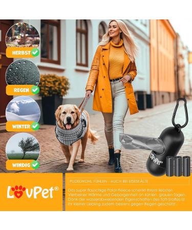 Lovpet 5XL Dog Jacket - Waterproof Padded Vest with Reflectors D-ring & 45 Feces Bags - Ideal for Large Dogs - Buy Online on GoSupps.com