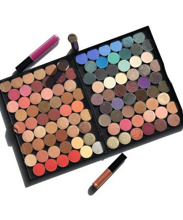 Adept Double Sided Magnetic Empty Palette in Singularity Black Holds 100+ Standard Eyeshadow Pans Hardshell Case - Buy Online on GoSupps.com