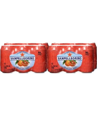 Sanpellegrino Sparkling Soda Fruit Beverages Aranciata Rossa/Blood Orange 330ml Can 24 Cans Total Aranciata Rossa/Blood Orange 330 ml (Pack of 24) - Buy Online on GoSupps.com