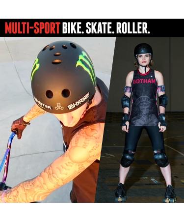 Triple Eight Certified Sweatsaver Helmet - Rainbow Sparkle Black (L/XL) for Skateboarding, BMX, Roller Skating - Buy Online on GoSupps.com