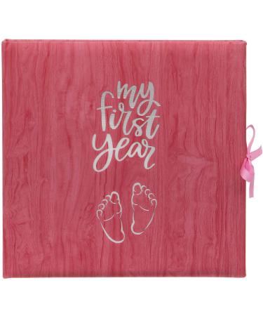 Baby's My First Year Record Log Book to Commemorate Birth Through Their First Year on Earth - Pink