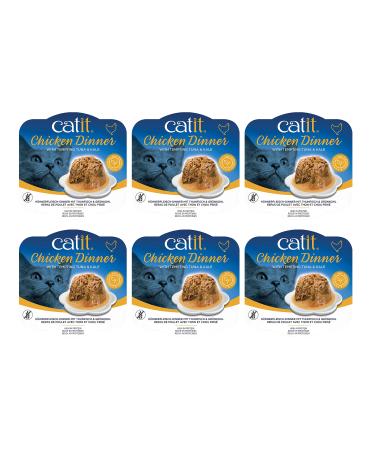 Catit Chicken Dinner with Tilapia & Green Beans 80 g Pack of 6 Cat Food Wet Cat Food Cat Food Wet Nourriture Pour Chat Cat Wet Food Chat Kitten Food Kitten Wet Food Canned Cat Food