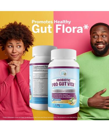 Probiotic Pro Gut Vita - Gut Health Support Probiotic & Vitamin Formula - Promote Healthy Digestion Nutrient Absorption Bowel Movements - Help Improve Gut Microbiome for Additional Health Benefits - Buy Online on GoSupps.com