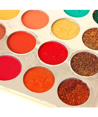 Alice+Jane 35 Color High Pigment Eyeshadow Palette - Citrus Oasis Glitter and Cream - Buy Online on GoSupps.com