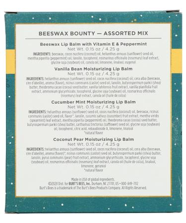 Burts Bees Assorted Beeswax Bounty Gift Set - Premium Natural Skincare Gift for All Occasions | International Shipping - Buy Online on GoSupps.com