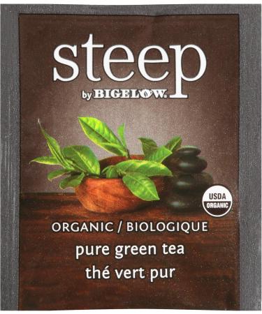 steep by Bigelow Organic Pure Green Tea Bags 20 Count Box (Pack of 6) Caffeinated Green Tea 120 Tea Bags Total - Buy Online on GoSupps.com