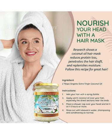 Organic Extra Virgin Coconut Oil 33.81 oz - Cold Pressed, Unrefined Superfood for Hair, Skin, Cooking - Keto & Paleo Diet Friendly - Buy Online on GoSupps.com