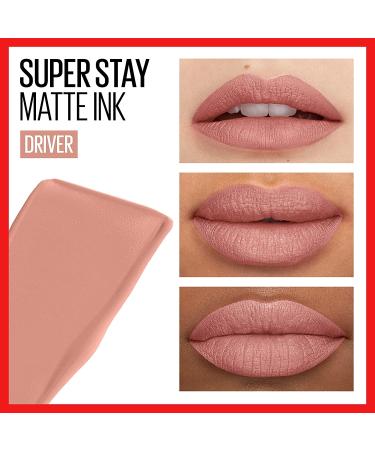 Maybelline SuperStay Matte Ink Un-Nude Liquid Lipstick - Driver | Long-Lasting Color - 0.17 Fl Oz - Buy Online on GoSupps.com