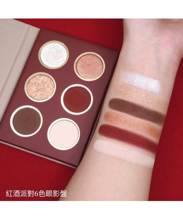 FreshO2 Ripened Collection Eyeshadow Palette - 6 Pigmented Wine Tone Colors | Vegan & Cruelty-Free | Velvety Texture | Made in Taiwan - Buy Online on GoSupps.com