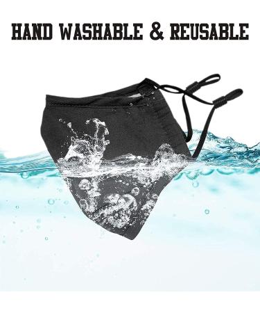 MAVIKS Reusable Face Masks for Women & Men - Pack of 4, Adjustable Straps, Breathable Cotton Fabric - Buy Online on GoSupps.com