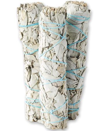9-Inch White Sage Smudge Sticks (3 Pack) - Sustainably Harvested for Smudging & Cleansing with Instructions - Buy Online on GoSupps.com