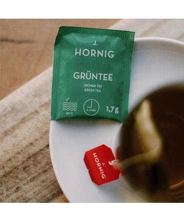 J. Hornig Green Tea - Natural Green Tea Bags (100 Count) | Fresh-Tart Taste | International Shipping - Buy Online on GoSupps.com
