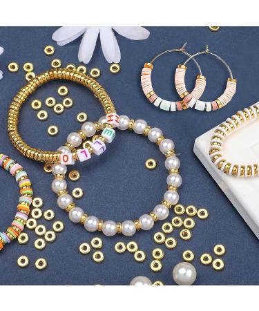 1500pcs 6mm Gold Flat Round Spacer Beads - DIY Jewelry Making Supplies - Buy Online on GoSupps.com