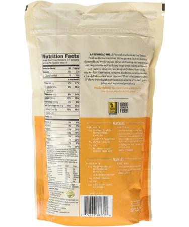 Arrowhead Mills Organic Buckwheat Pancake & Waffle Mix - 1.6 lbs (737 g) | Gluten-Free & Healthy Breakfast - Buy Online on GoSupps.com