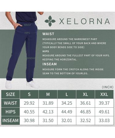 XELORNA Men's Slim Fit Stretch Trousers | Expandable Waistband Chino Pants | Perfect for Golf & Outdoor | XXL Navy - Buy Online on GoSupps.com