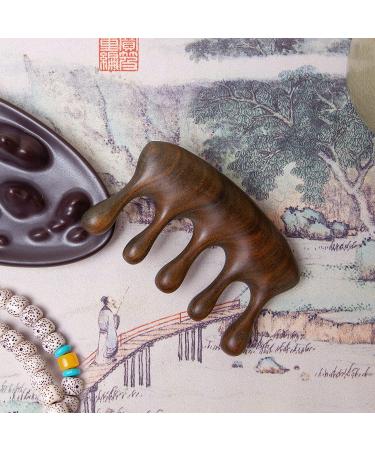 Moreinday Handmade Sandalwood Massage Comb Gift for Women - Scalp Massager & Lucky Wooden Comb 01 - Buy Online on GoSupps.com