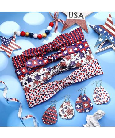 Patriotic American Independence Day Headband and Earring Set for Girls and Women - Buy Online on GoSupps.com