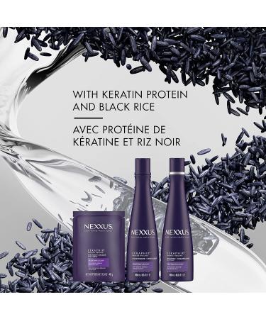 Nexxus Keraphix Gift Set for Damaged Hair with Shampoo Conditioner and Treatment Masque made with Keratin Protein and Black Rice 3 Count - Buy Online on GoSupps.com