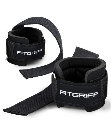 FITTECHT TUBLE HITS V2 with wrist cushions - comfort train aid for strength training fitness bodybuilding and weightlifting - for women and men black